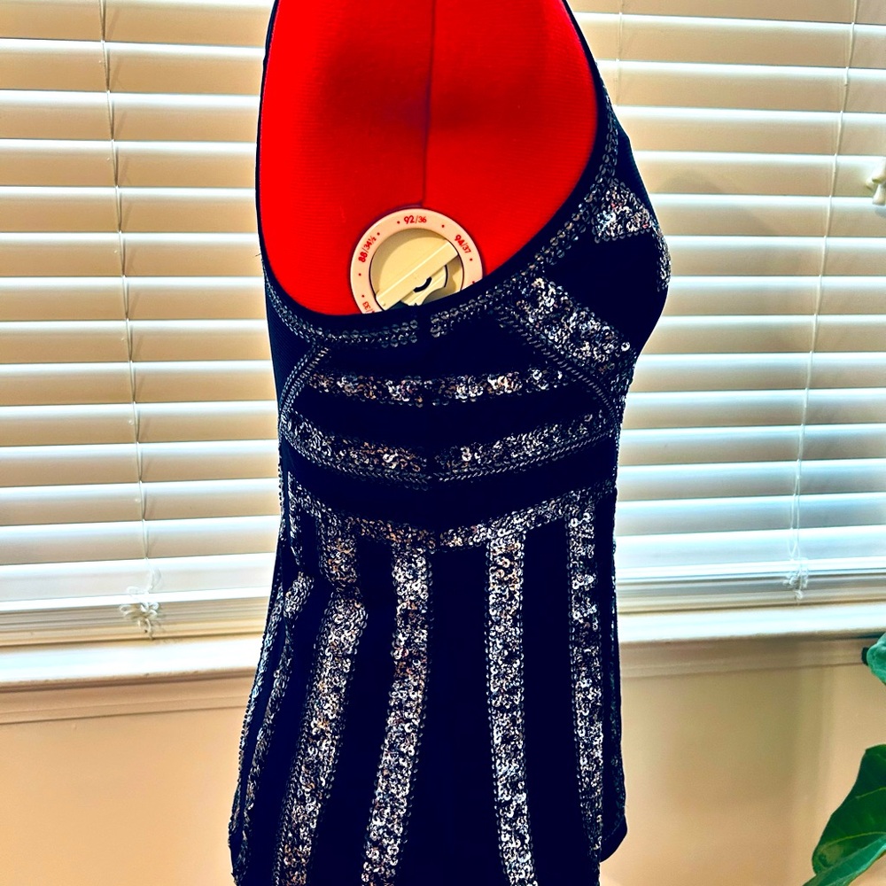 Sequined Racerback Tank Top - Picture 2 of 7